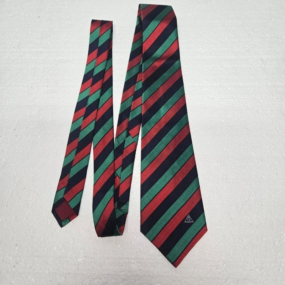 Vanthon Singthong Thai Silk 100% Mens Striped Necktie